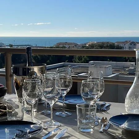 Vue Mer, Secteur Des Plages, T3 De Standing Climatise Avec Grande Terrasse * Sète